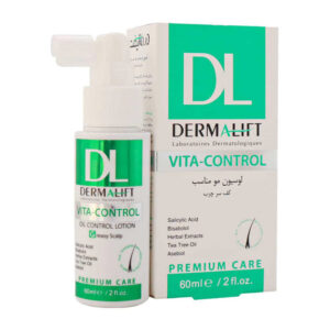 لوسیون متعادل کننده چربی سر درمالیفت مدل VITA CONTROL حجم 60 میلی لیتر